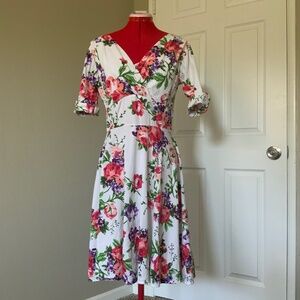 1950s style floral dress